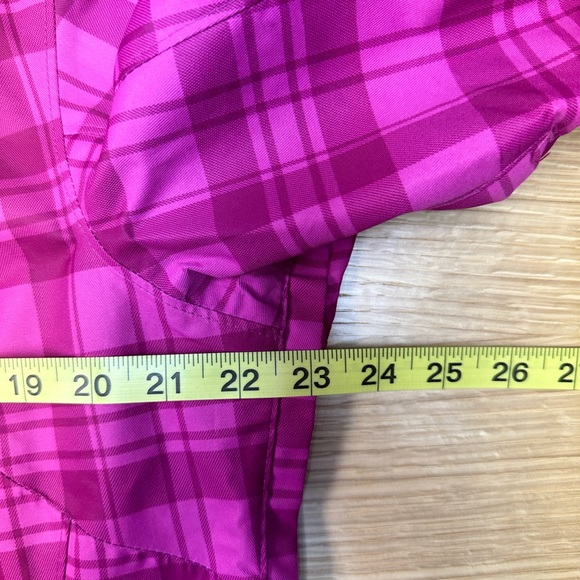 COLUMBIA, Woman's Interchange Jacket, Outer Shell, Pink Plaid, Size Large - Picture 12 of 13